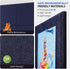 MaxGear 12 Pack Felt Wall Tiles, Large Cork Board 36"x24" with 40 Pushpins, Dark Blue Cork Boards for Office