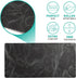 Topographic Contour Extended Big Mouse Pad, 27.6x11.8 Inch Gaming Desk Pad with Non-Slip Base and Stitched Edge