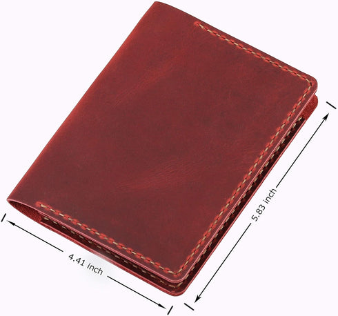 Leather Cover for Rite in the Rain Top Spiral Notebooks, Handmade Mini Pocket Notepad Holder - WINE