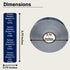 Tamper Evident Tape, 500 Tamper Proof Stickers for Increased Security During Delivery, Navy Blue Safe Food Seal