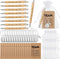 Geyoga 100 Pcs Team Gift Keychains, Employee Appreciation Notepad Gifts, Motivational Notebook, Bamboo Ballpoint Pen