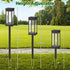 2-Pack BesLowe Solar Pathway Lights Outdoor, Large LED Solar Light Outdoor Waterproof, Super Bright Outside Lights