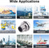 M12 4Pin A Coded Female Straight IP67 Waterproof Rear Bulkhead Panel Receptacles, 5PCS Cable Solder Type Field Assembly