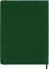 Moleskine Classic Hard Cover Notebook: XL (7.5" x 9.5") Squared/Grid, Myrtle Green, 192 Pages