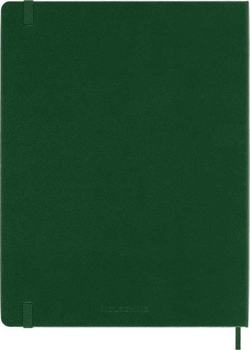 Moleskine Notebook, Extra Large, Ruled, Myrtle Green, Hard Cover, 7.5 x 9.75