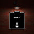 8.5 10 inches DAIRY Black Sign Arrow Down Aluminum Composite Sign x