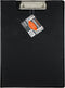 C-Line Clipboard Folder, Black, Letter Size, Holds up to 75 Sheets, 1 Clipboard (30601)