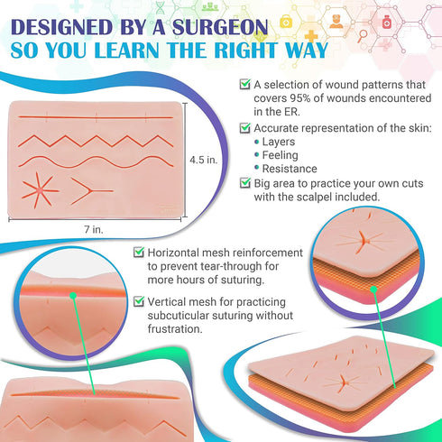 Suture Kit for Medical Students + Online Suturing Course Access by The Apprentice Academy, Designed by Experienced