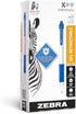Zebra Pen Sarasa Dry X20+ Retractable Gel Pen, Plastic Barrel, Medium Point, 0.7mm, Blue Ink, 12-Pack by Zebra