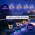 3D Glow-2-in-1 (4 Pack) Solar Butterfly Lights Outdoor-Color-Changing Wall & Ground-Butterfly Lights
