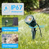 BYQY Outdoor,120V Control,6000K 5 (Red,Yellow,Green,Blue,Purple),IP67 Waterproof,1 Pack Spotlights Plug-in Halloween