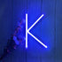 ENUOLI LED Blue Neon Letter Signs Night Light Battery or USB Operated