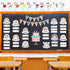 Boho Bulletin Board Decorations Set, Rainbow Birthday Chart Cutouts for School Bulletin Calendar