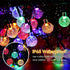 Solar String Lights Outdoor Waterproof IP65 20 Feet 20 LED 8 Modes Crystal Globe Fairy Light for Garden Parterre Terrace Decor,Wedding,Party,Camping Multi-Colored by L LAMPOP