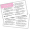 Lashicorn Squeezy Wax Instruction Cards Squeezable Liquid Melt Bottle | 50pk 2x3.5 Minimalist