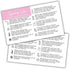 Lashicorn Squeezy Wax Instruction Cards Squeezable Liquid Melt Bottle | 50pk 2x3.5 Minimalist