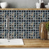 25Pcs Self-Adhesive Mosaic Tile Transfer, Peel and Stick Waterproof Backsplash Tile Sticker for Kitchen Bathroom