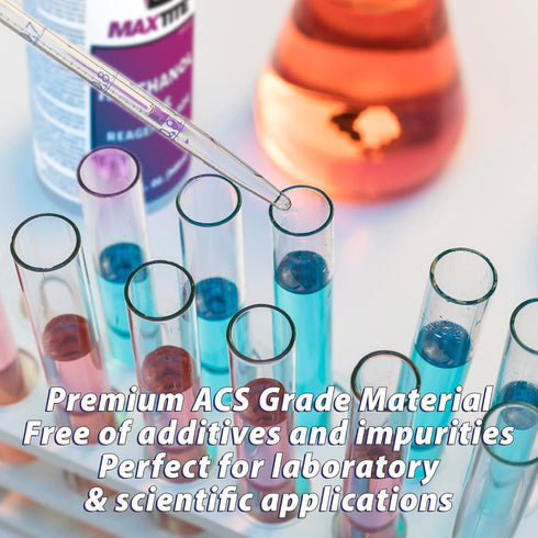 Methanol - 32 fl oz, Premium Quality ACS Reagent Grade for Laboratory or Industrial Use, Made in USA