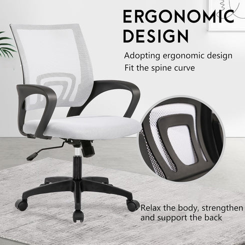 PayLessHere 360 (Pack 1, Home Office Chair Desk Computer Chair Adjustable Ergonomic Chair Lumbar Support Armrest