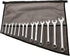 Wrench Pouch with 14 Pockets for Metric & Standard Wrench Organizer, Roll Up Pouch, 100% Dyed Cotton Duck Canvas