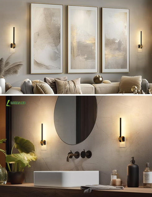 Dimmable 0-200LM, 3000K, 1Pack L LOHAS LED Night Light, Night Lights Plug into Wall, Night Light Nightlight Black