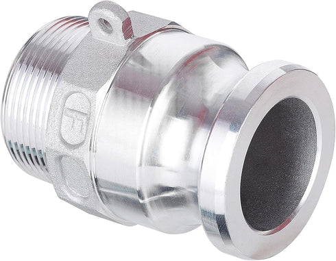EASTRANS Aluminum 1.5" Camlock Fittings Type F, 2 PCS Cam and Groove Hose Coupling