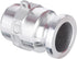 EASTRANS Aluminum 1.5" Camlock Fittings Type F, 2 PCS Cam and Groove Hose Coupling