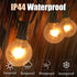 G40 25FT 27 Bulbs, G40 Umbrella-5W Abeja Outdoor String Light, Frosted White Christmas String Lights with Frosted White