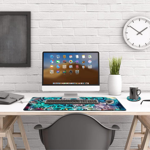 AIMSA 35x15.7inch, Large Gaming Mouse Pad, XXL Keyboard Mouse Mat Extended Desk Pad with Stitched Edges, Durable