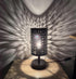 Peacock Style Bedside Lamp Black Metal Table Lamp Bedside Decorative Nightstand Lamp for Bedroom Living Room,Dining