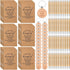Kosiz 50 Sets Employee Appreciation Gift Bulk: Inspirational Notebooks, Pocket Notepad, Retractable Bamboo Pens,