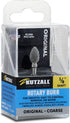 Kutzall Original Flame Rotary Burr, 1/8" Shaft, Coarse - Woodworking Attachment for Dremel, Foredom, DeWalt, Milwaukee. Abrasive Tungsten Carbide, 1/4" (6.3mm) Dia. X 1/2" (12.7mm) Length, FL-14-E