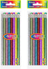BAZIC Wood Pencil Glitter Metallic Pencils, 8/Pack, Latex Free Eraser, 2-Packs