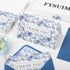 50 Pack 4 6 Inch FYSUIMU Blue White Floral Thank You Cards Boxed Chinoiserie Flower Greeting Cards With Envelopes