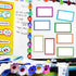 TOTiyea 32 Pack Magnetic Dry Erase Labels - Name Magnets for Whiteboards, 3 x 5 Inches, Back to School