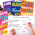 6PCS 14 21 Inch Large Thank You Cards Big x Thank You Gifts Giant Gratitude Greeting Cards with Envelopes Appreciation