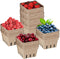 Naqqios 30pcs Produce Baskets Farmers Market - Thick Fruit Containers | Stackable Pulp