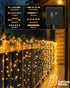 2 Pack 92Ft 240 8 Brightown Solar String Lights Outdoor Waterproof, LED Solar Lights Outdoor with Modes, Outdoor Light