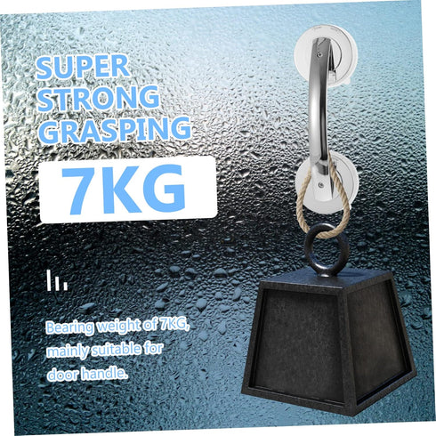 2 POPETPOP Pcs Suction Cup Door Handles for Seniors Portable Plastic Grab Bars for Glass Shower ADA Compliant