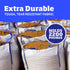 DURASACK Heavy Duty Builder's Bulk Bags 100-Gallon White Woven Polypropylene Contractor Trash Bags for Demo and Construction, Holds up to 2200 lbs