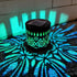 Generic Solar Fence Lights Metal Solar Powered Outdoor Wall Deck Lights Sun Moon Theme Waterproof Fence Light