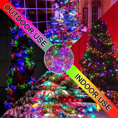 66 Feet String Lights Fairy Lights - 200 LED with Multi Flashing Modes, Waterproof for Indoor Outdoor
