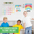 Hadley Designs Doodle Classroom Calendar Set, Bulletin Board Sets for Teachers