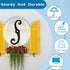YEAROCK 6.3" Set (6) S Style Shutter Dogs Hardware, Metal Shutter Fasteners with Screwsl, Decorative Window Tieback