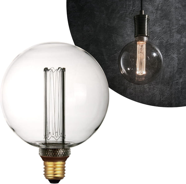Large Globe Light Bulb, Vintage Edison Dimmable LED Bulb, 3.5W Low Lumen
