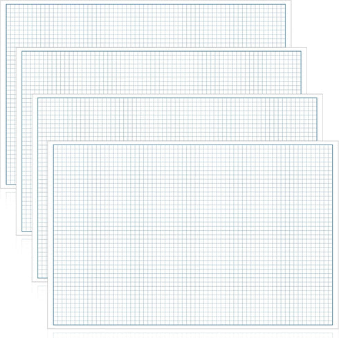 Eaasty 200 Sheets Engineering Graph Paper Notepad, 50 Sheets/Pad, 11" x 17", Drafting Blueprint Paper