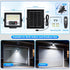 60W 7000LM 6500K 13FT Solar Flood Light Outdoor Waterproof, Motion Sensor LED Street Light, Dusk to Dawn Solar-Powered