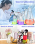 9 Pack Glass Erlenmeyer Flask Set with Glass Stirring Rod, 7 Sizes, Borosilicate Glass for Lab Chemistry