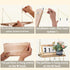 KjsEphitelian 3-Pack Hooks12x6.0in Cubicle Shelf For Fabric Walls With Wooden Cubicle Shelf Hanging Organizer Gold