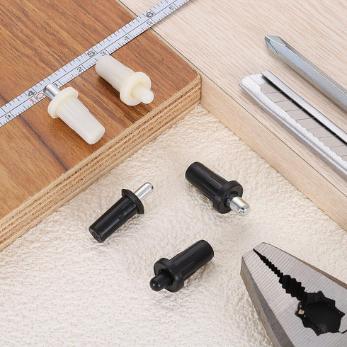 40pcs White(1 0.46 0.31 Inch) uxcell Shutter Repair Pins, Spring Loaded Plantation Shutter Replacement Repair Pins